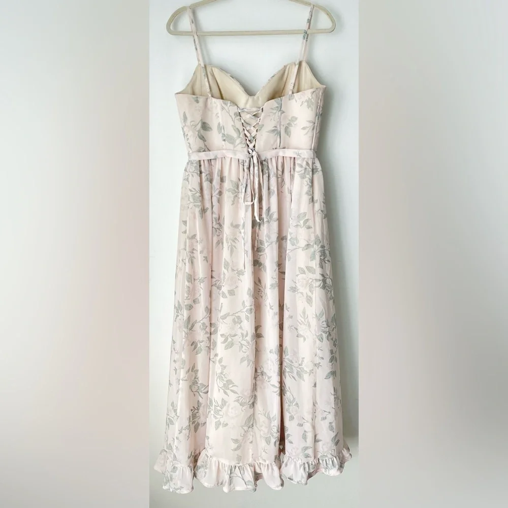 Revelry Dress Women’s 10 Shylah Chiffon Floral Print Petite Bridesmaid